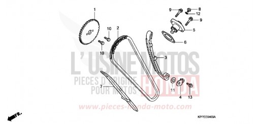 CHAINE A CAMES/TENDEUR CBR125R5 de 2005